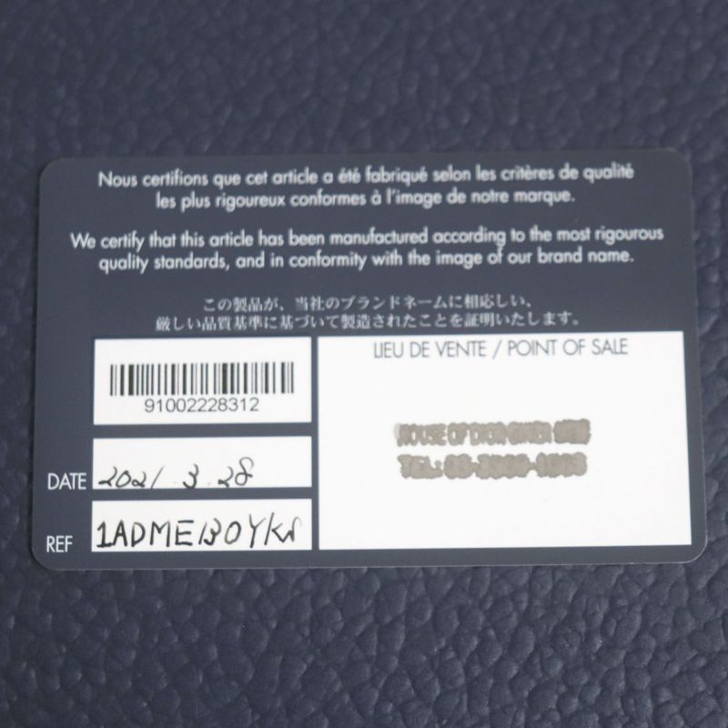 DIOR Om X Travis Scott 1adme130yks Cactus Jack Oblique Saddle Leather Use 2WAY