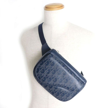 DIOR Om 1adpo223clp_h560 Oblique Galaxy World Tour Saddle Leather Belt Bag