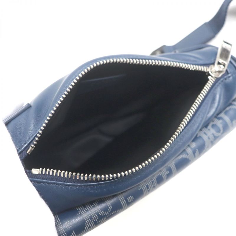 DIOR Om 1adpo223clp_h560 Oblique Galaxy World Tour Saddle Leather Belt Bag