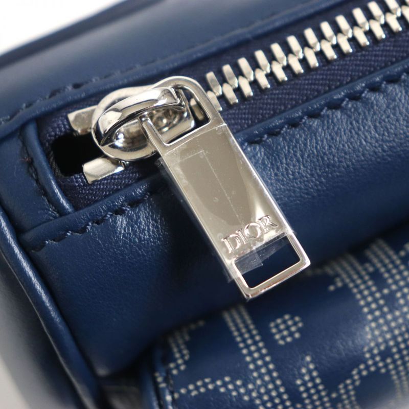 DIOR Om 1adpo223clp_h560 Oblique Galaxy World Tour Saddle Leather Belt Bag