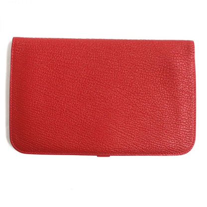  Hermes Dogon GM Serie Button Chevre Mizor Leather Wallet / Bifold Long Wallet