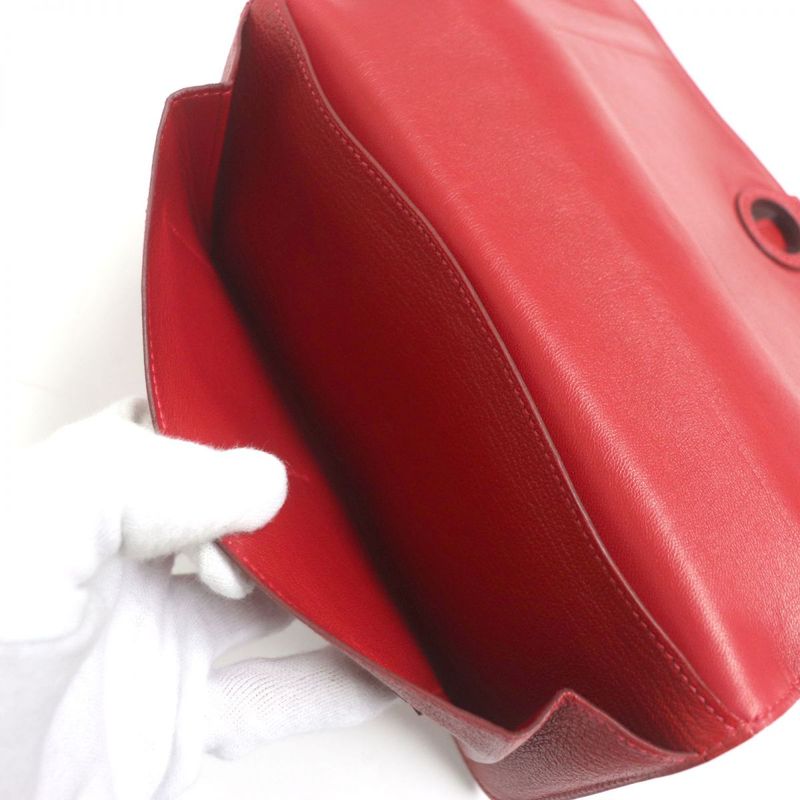  Hermes Dogon GM Serie Button Chevre Mizor Leather Wallet / Bifold Long Wallet