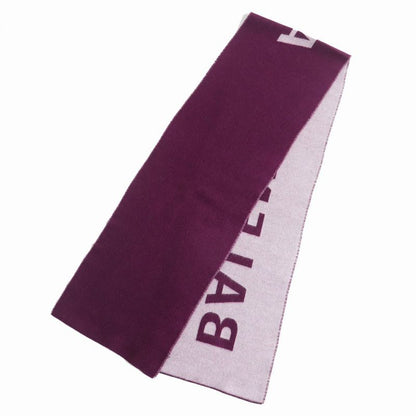 Balenciaga 512732 Jacquard Wool With Logo Purple And Gray Made In