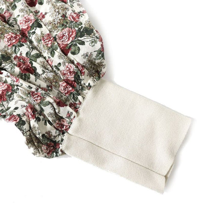 Unused Louis Vuitton 19AW Sleeve Floral Print Wool X Cashmere X Silk