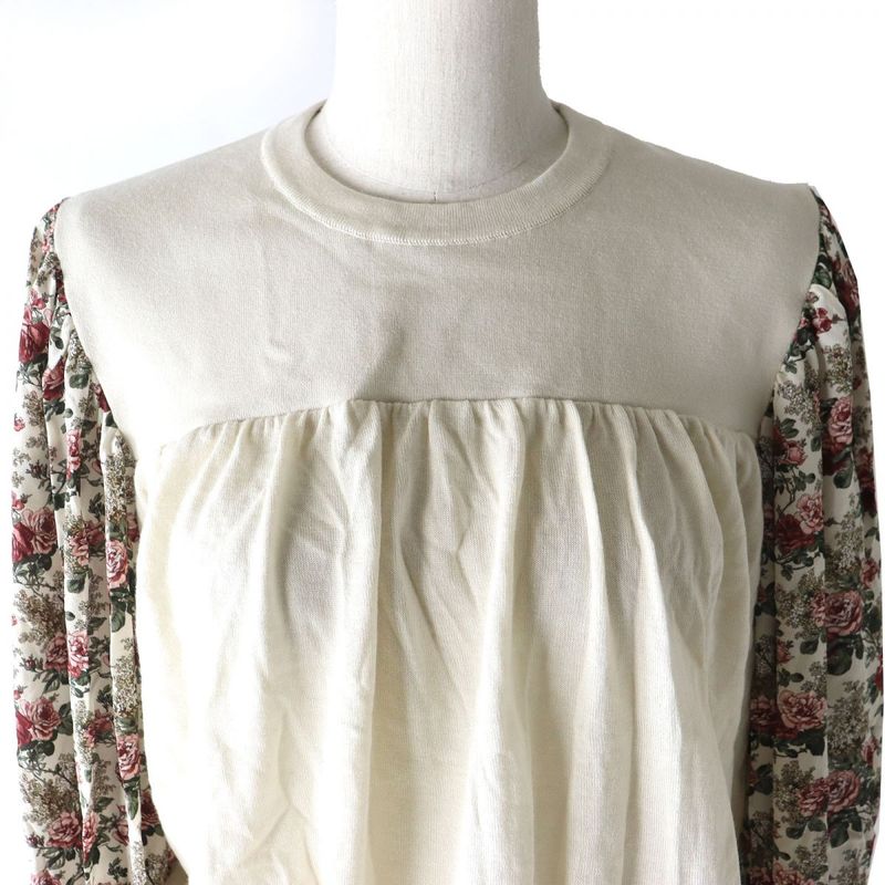 Unused Louis Vuitton 19AW Sleeve Floral Print Wool X Cashmere X Silk