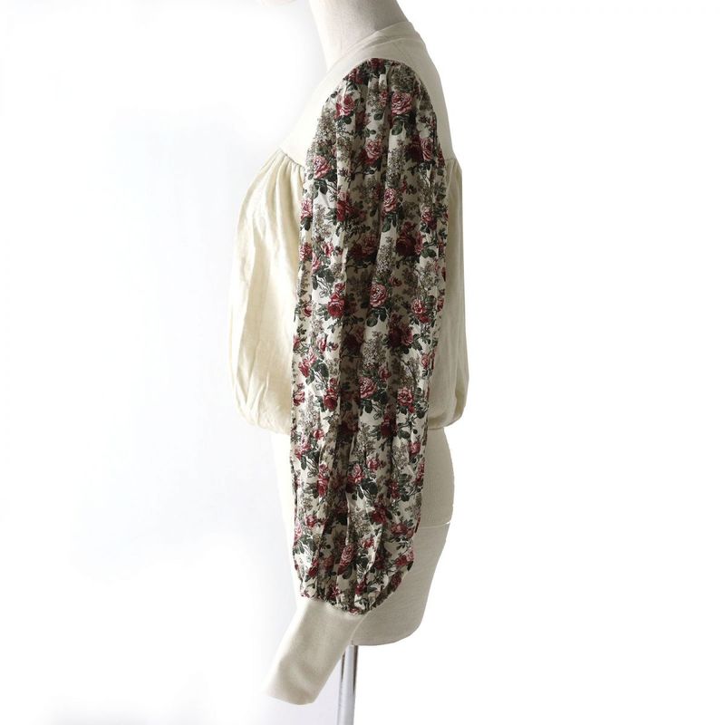 Unused Louis Vuitton 19AW Sleeve Floral Print Wool X Cashmere X Silk