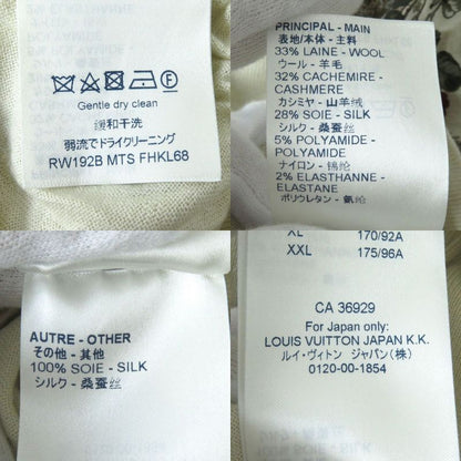 Unused Louis Vuitton 19AW Sleeve Floral Print Wool X Cashmere X Silk