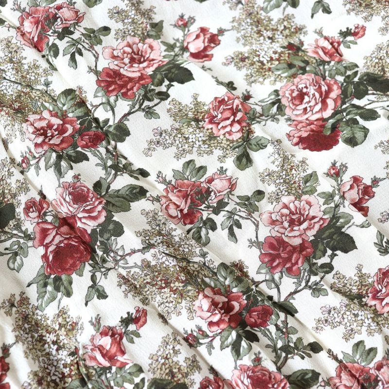 Unused Louis Vuitton 19AW Sleeve Floral Print Wool X Cashmere X Silk