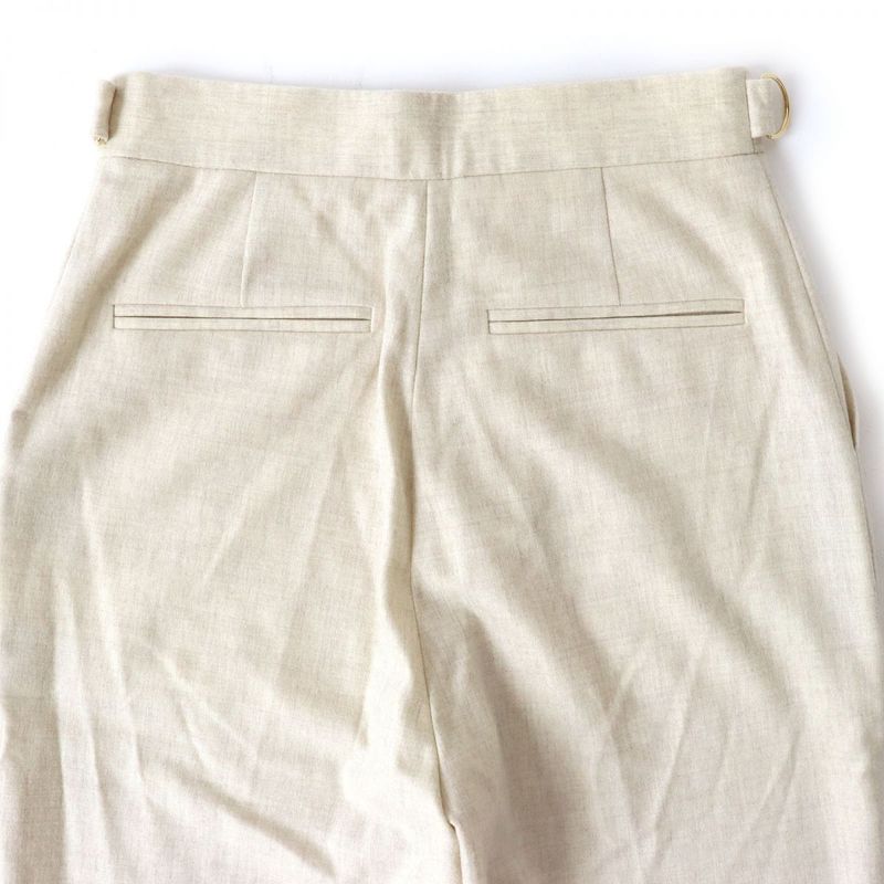 Fendi 2019 Fr6223 FF Logo Embroidered Cashmere Blend Pants/slacks