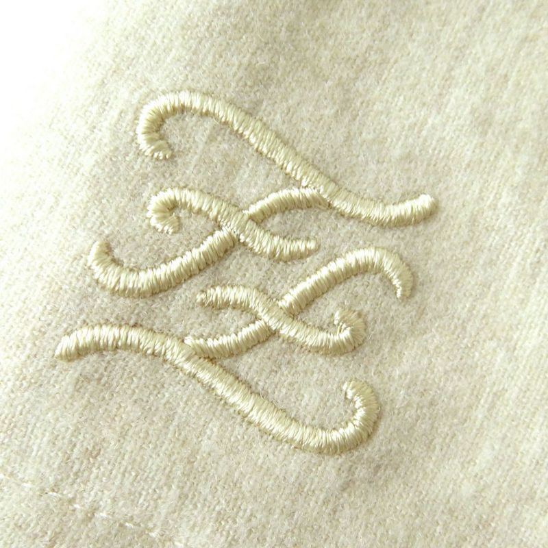 Fendi 2019 Fr6223 FF Logo Embroidered Cashmere Blend Pants/slacks