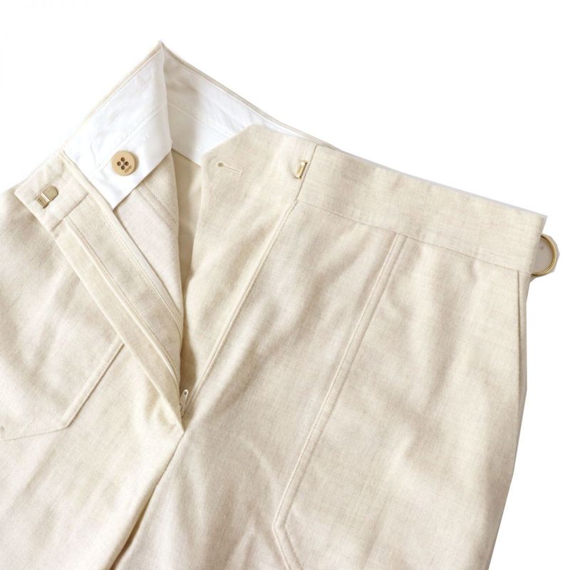 Fendi 2019 Fr6223 FF Logo Embroidered Cashmere Blend Pants/slacks