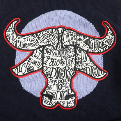 21ss DIOR Homme X Shawn Stussy DIOR AND Shawn BULL Logo Embroidery Long Sleeve