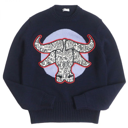 21ss DIOR Homme X Shawn Stussy DIOR AND Shawn BULL Logo Embroidery Long Sleeve