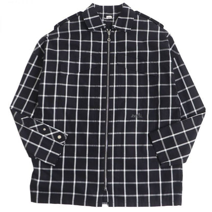 Hermes Window Pen Cuff Serie Buttons Silver Hardware Logo Embroidery Blouson