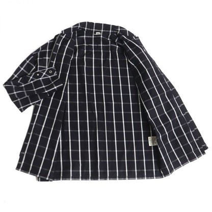 Hermes Window Pen Cuff Serie Buttons Silver Hardware Logo Embroidery Blouson