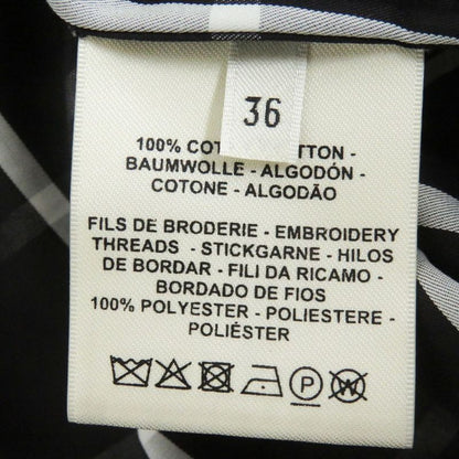 Hermes Window Pen Cuff Serie Buttons Silver Hardware Logo Embroidery Blouson