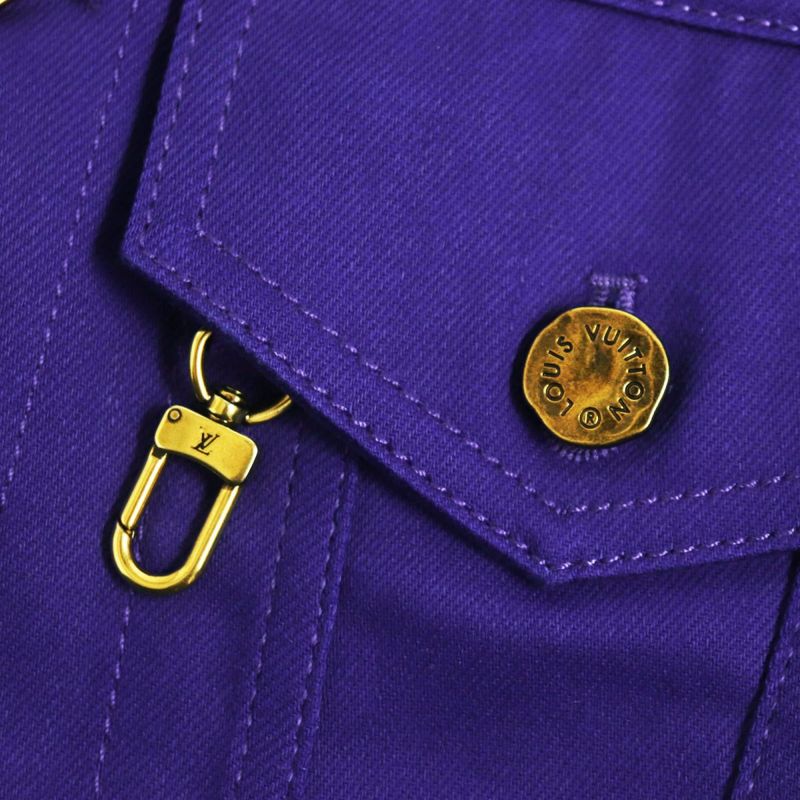 2022 Louis Vuitton Hna41wnz0 Logo Button Cabas - All / Denim Jacket - Blue 44