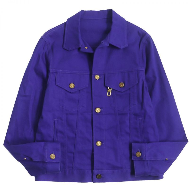 2022 Louis Vuitton Hna41wnz0 Logo Button Cabas - All / Denim Jacket - Blue 44