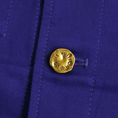 2022 Louis Vuitton Hna41wnz0 Logo Button Cabas - All / Denim Jacket - Blue 44