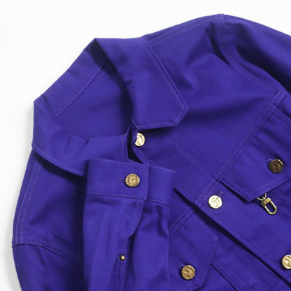 2022 Louis Vuitton Hna41wnz0 Logo Button Cabas - All / Denim Jacket - Blue 44