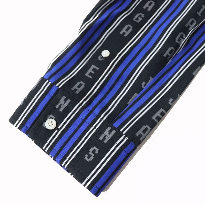 20SS Balenciaga Wardrobe 658956 Logo Stripe Pattern 100% Rayon Long