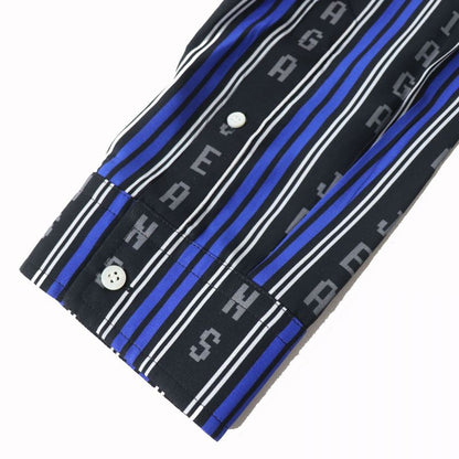 20SS Balenciaga Wardrobe 658956 Logo Stripe Pattern 100% Rayon Long