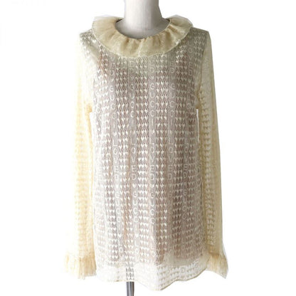 Gucci Loved Lace Top With Inner Camisole Light Beige 44 Made In Italy