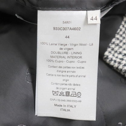 2019 DIOR Om 933c307a4602 Staggered Pattern With Belt And Logo Buttons Wool