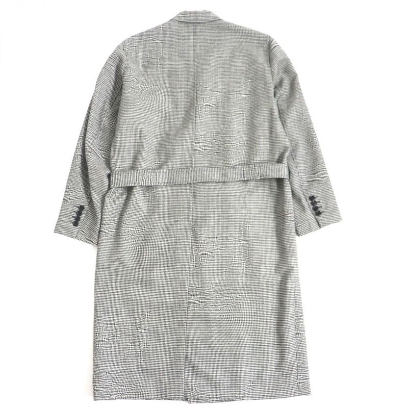 2019 DIOR Om 933c307a4602 Staggered Pattern With Belt And Logo Buttons Wool