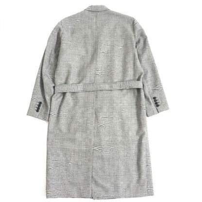 2019 DIOR Om 933c307a4602 Staggered Pattern With Belt And Logo Buttons Wool