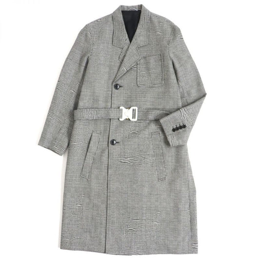 2019 DIOR Om 933c307a4602 Staggered Pattern With Belt And Logo Buttons Wool