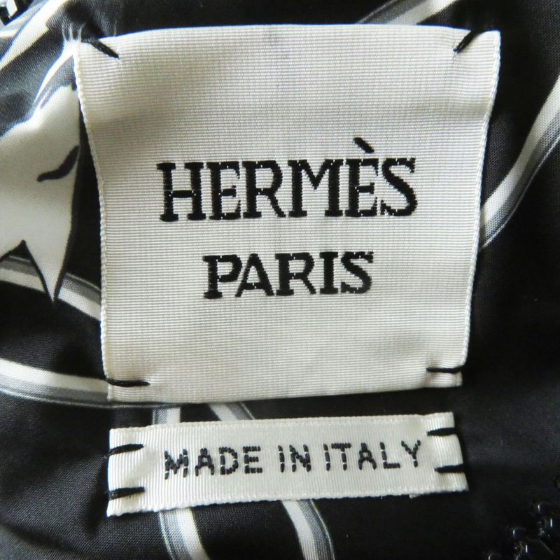 22 Hermes 2h0160d4 Women's Feather Canvas Quilted Reversible