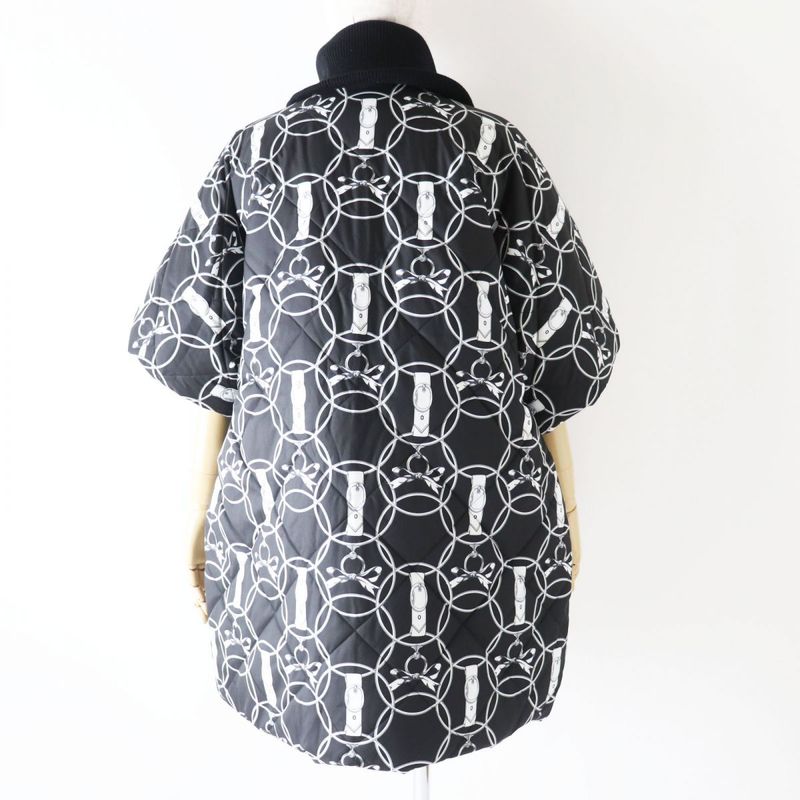 22 Hermes 2h0160d4 Women's Feather Canvas Quilted Reversible