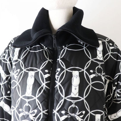 22 Hermes 2h0160d4 Women's Feather Canvas Quilted Reversible