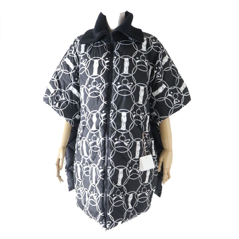 22 Hermes 2h0160d4 Women's Feather Canvas Quilted Reversible