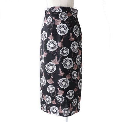 Hermes 22SS Hermes 2e0312dz Liquetis Aquarelle Long Length Wrap Skirt Black