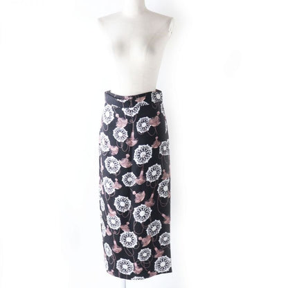 Hermes 22SS Hermes 2e0312dz Liquetis Aquarelle Long Length Wrap Skirt Black