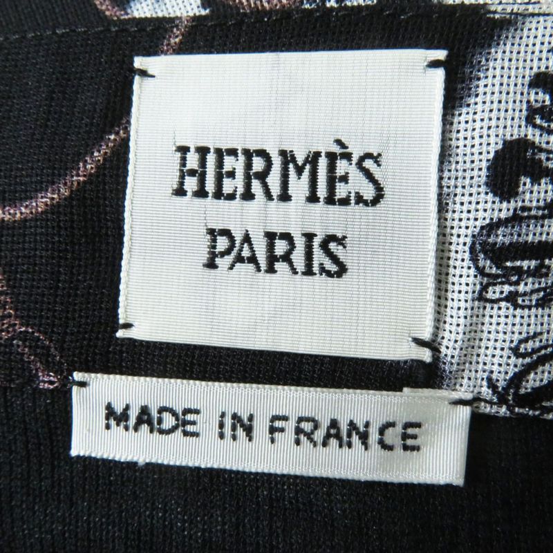 Hermes 22SS Hermes 2e0312dz Liquetis Aquarelle Long Length Wrap Skirt Black