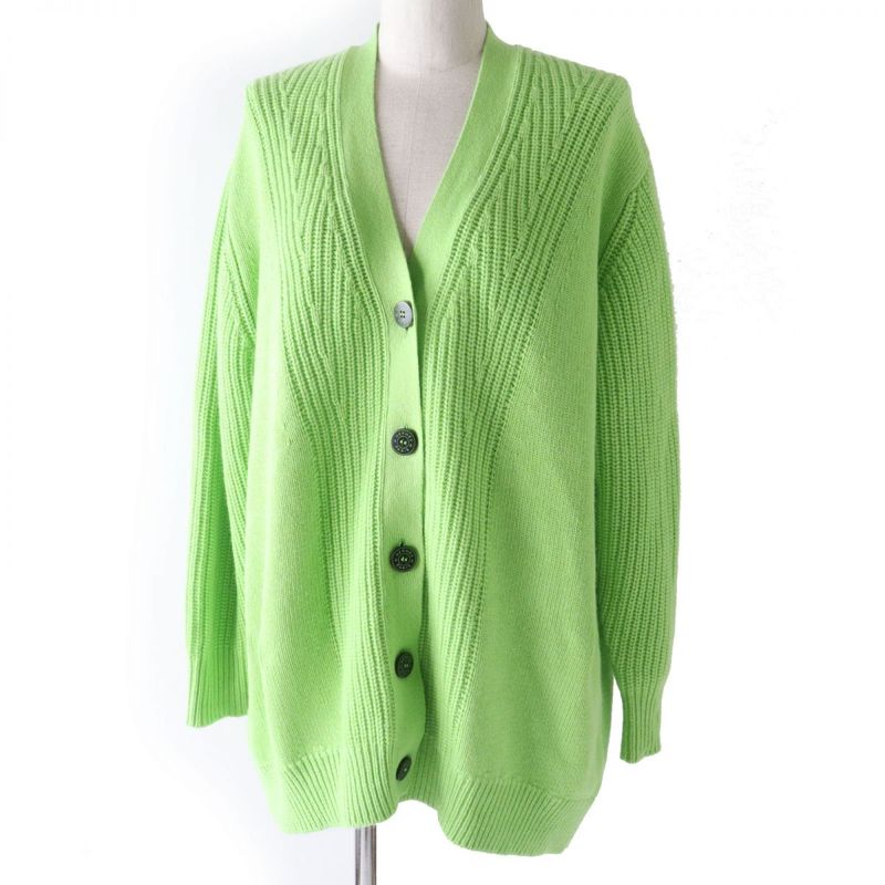 Hermes UK Made Hermes 23SS Women's Cashmere And Cotton Knit Cardigan With