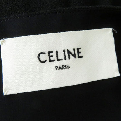 Hermes French Celine 2r412865c Fluid Dress/dress With Cap Sleeves Black 34