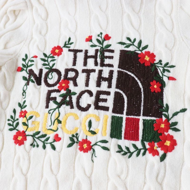 21AW Gucci×the North FACE Gucci×north Face 671689 Floral Embroidery