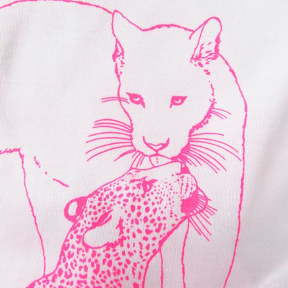 22 Hermes Women's Jungle Love Short Sleeve Cut/t-shirt Light Pink And