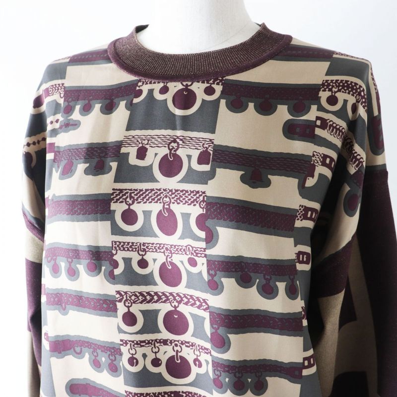 Unused Hermes 22AW Women's 2h2835d5 Le Tresorde Medor Rayure Twilen