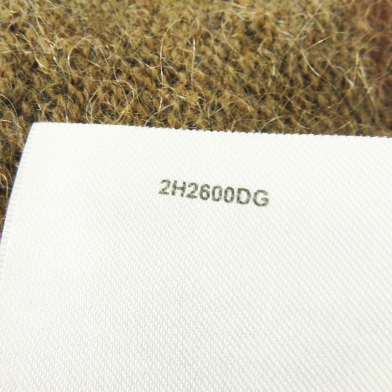 Hermes 22AW Mohair-cashmere Blend Long-sleeved Knit Pullover/sweater Brown And