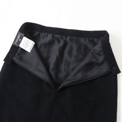 Hermes French CHANEL 08C P32374 Ladies Single Color Tweed Trapeze Skirt/mini