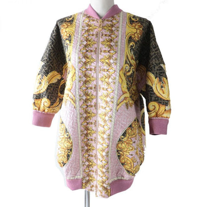 Unused Fendi X Versace Fendace 22SS Fj7259 100% Silk Bomber Jacket