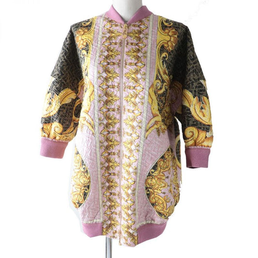 Unused Fendi X Versace Fendace 22SS Fj7259 100% Silk Bomber Jacket