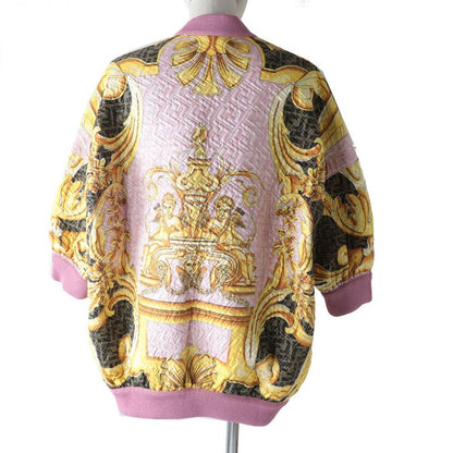 Unused Fendi X Versace Fendace 22SS Fj7259 100% Silk Bomber Jacket