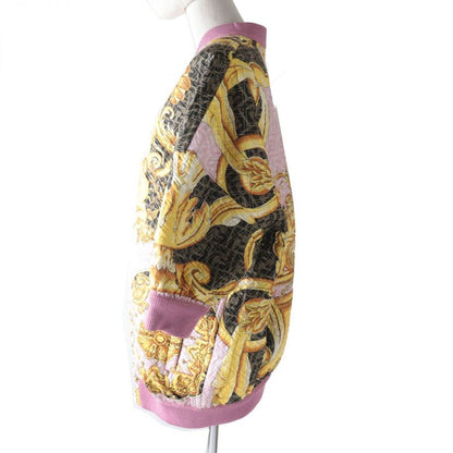 Unused Fendi X Versace Fendace 22SS Fj7259 100% Silk Bomber Jacket