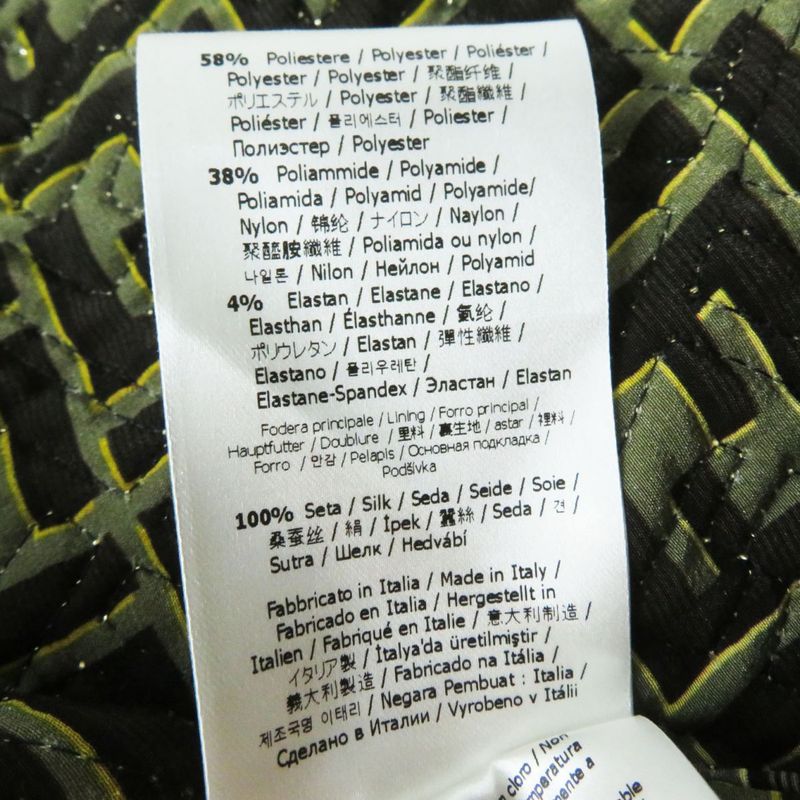 Unused Fendi X Versace Fendace 22SS Fj7259 100% Silk Bomber Jacket